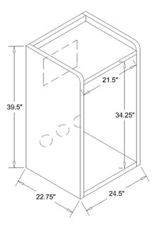 KDRC-48 Dimensions